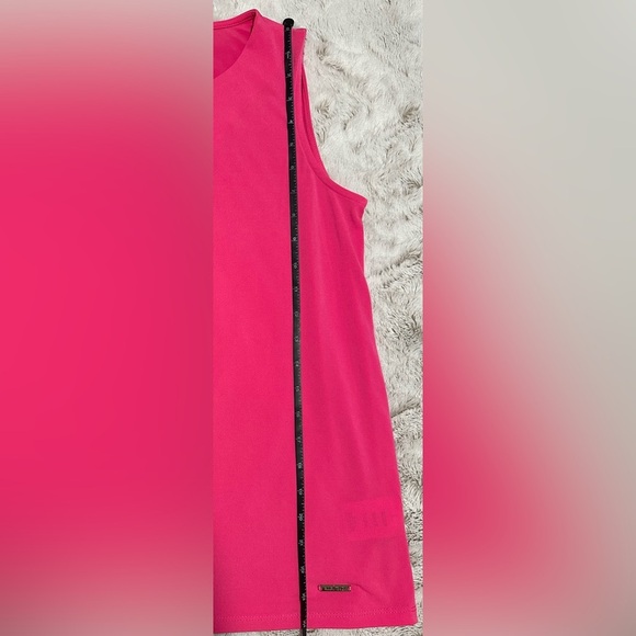 Ellen Tracy Hot Pink Lace-Up Tank Top Sleeveless Blouse - Picture 6 of 10